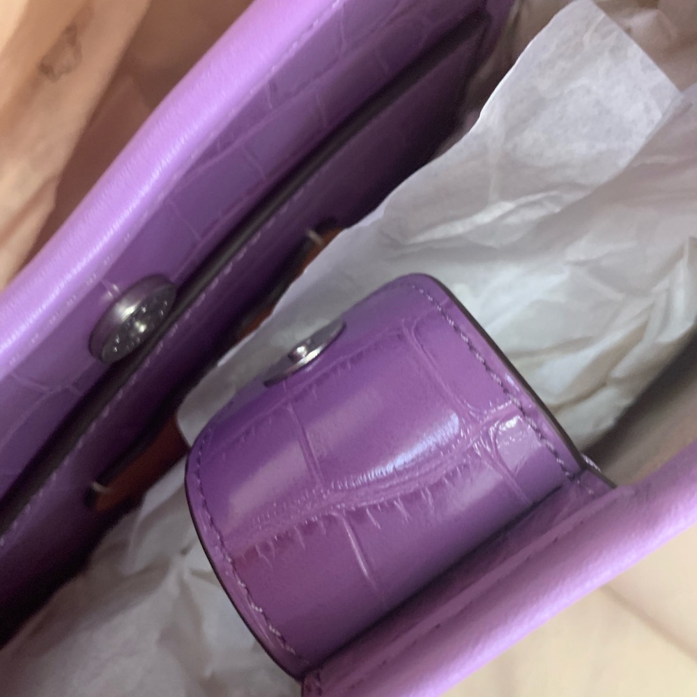 Coach Elegant Purple Shoulder Bag - Picture 9 of 13